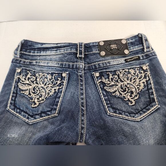 Miss Me Jeans Pocket Bootcut Embellished Womens Size 28 - Picture 5 of 11